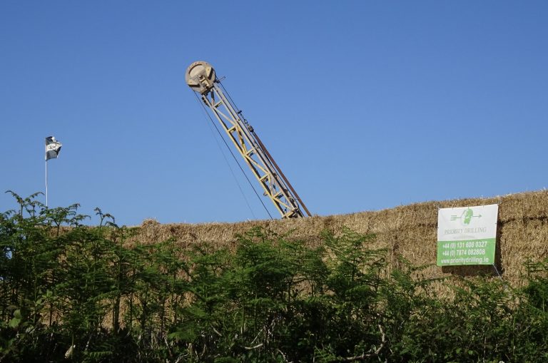 Drill rig at one of the sites - irish drilling company