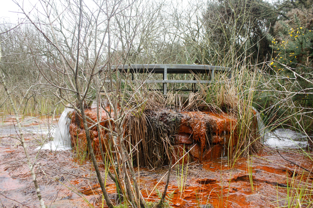 overflowing mineshaft in the Flow valley