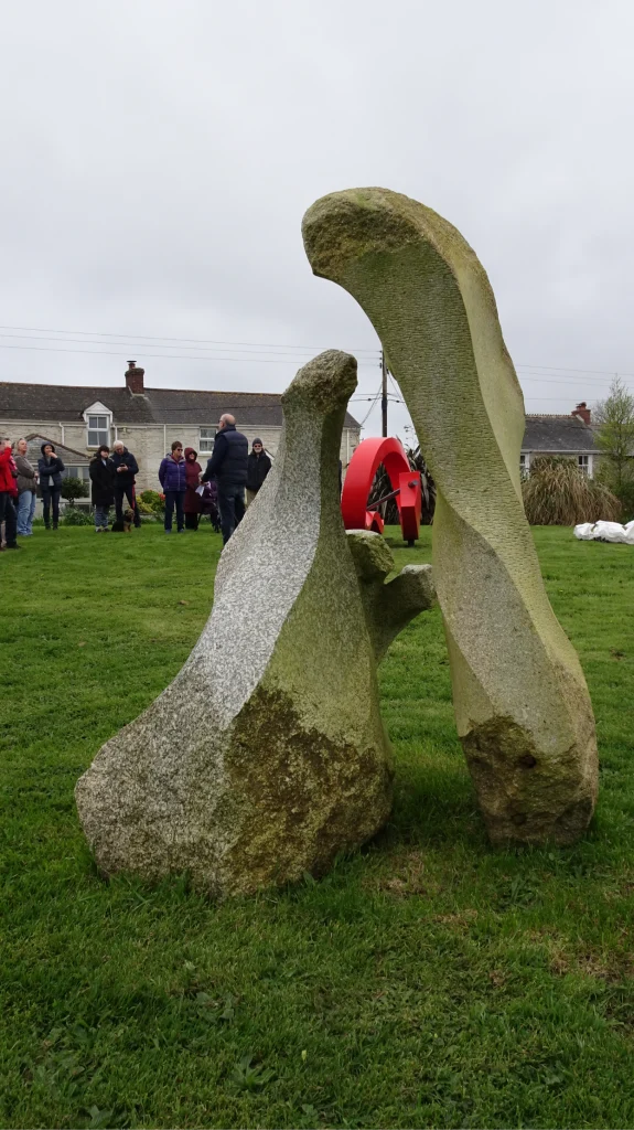 One of David Harrisons Sculputures on Trew Green