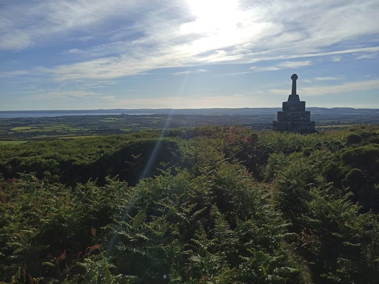 Sunny June Day on top of Tregonning Hill Near in Breage Parish