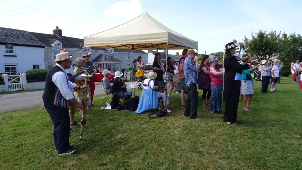 Carleen Tea Treat celebrations on Trew Green