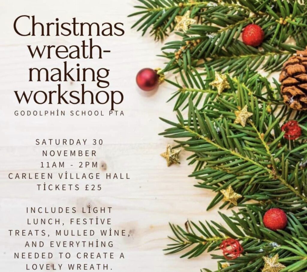 Christmas Wreath Making Poster