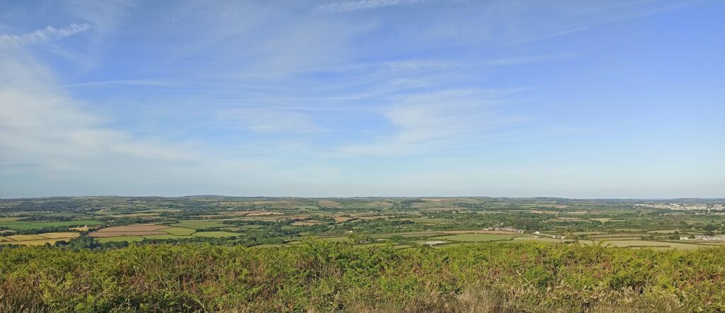 Wheal Vor area from Tregonning Hill